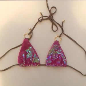 Beach bunny sequin top size MED